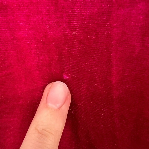 Lulus Forever Luxe Hot Pink Velvet Rhinestone Mermaid Maxi Dress Formal Size XS - Picture 9 of 16